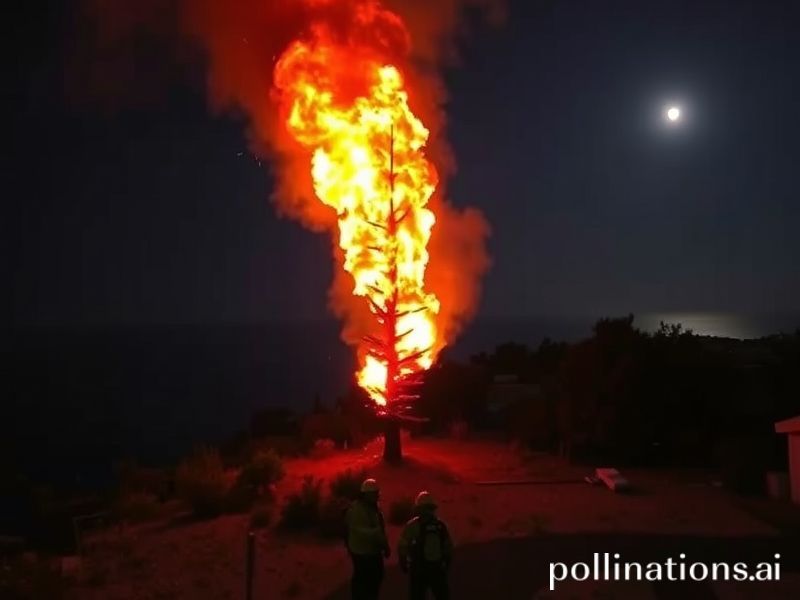 Malta Watch: Tree ablaze in Mellieħa after night fire roars back to life