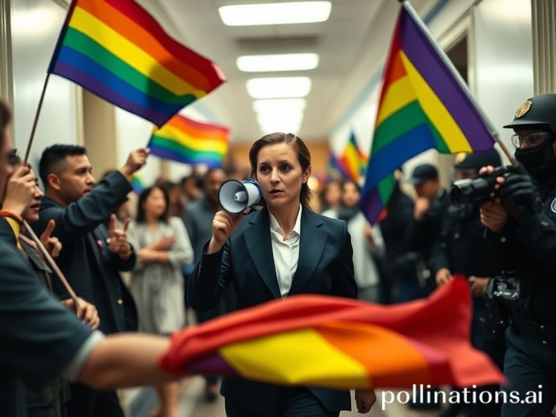Malta Gay rights activists interrupt Rebecca Buttigieg after member detained