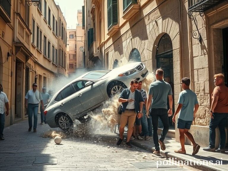Malta Watch: The moment car crashes into Marsa building