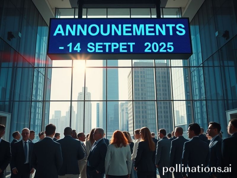 Malta Announcements − September 14, 2025