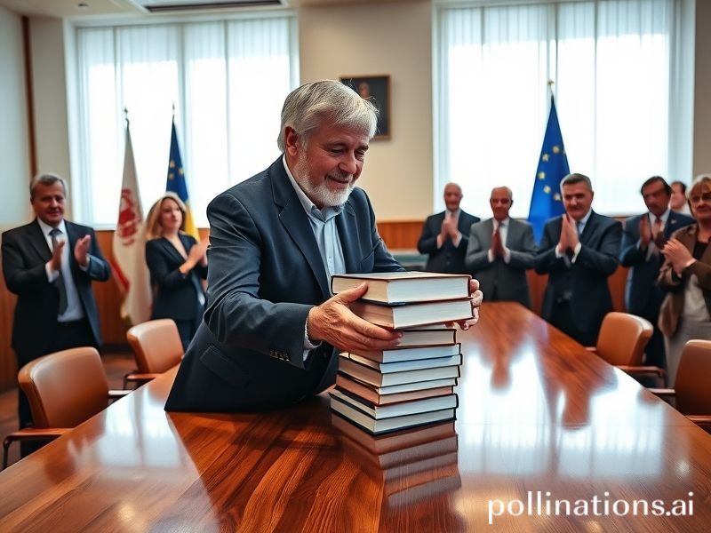 Malta Gozo Regional Council presented with a donation of books by Joe Friggieri