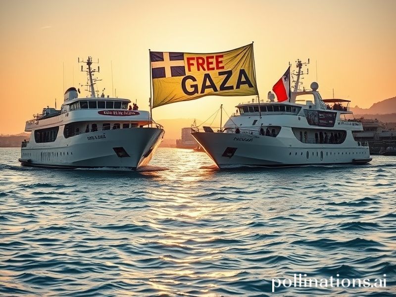 Malta Two ships set sail from Greece to join Gaza aid flotilla