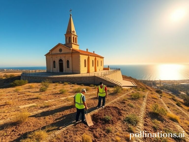 Malta Greening project near Ta' Pinu Church in Gozo