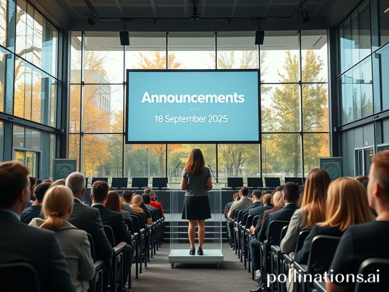 Malta Announcements – September 18, 2025