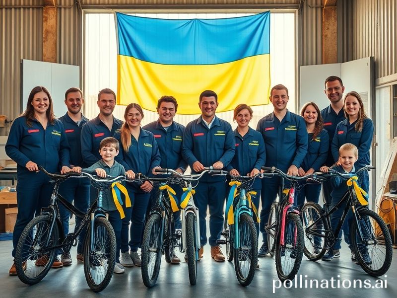 Malta ElectroGas Malta employees build, donate bicycles to Ukrainian refugee children