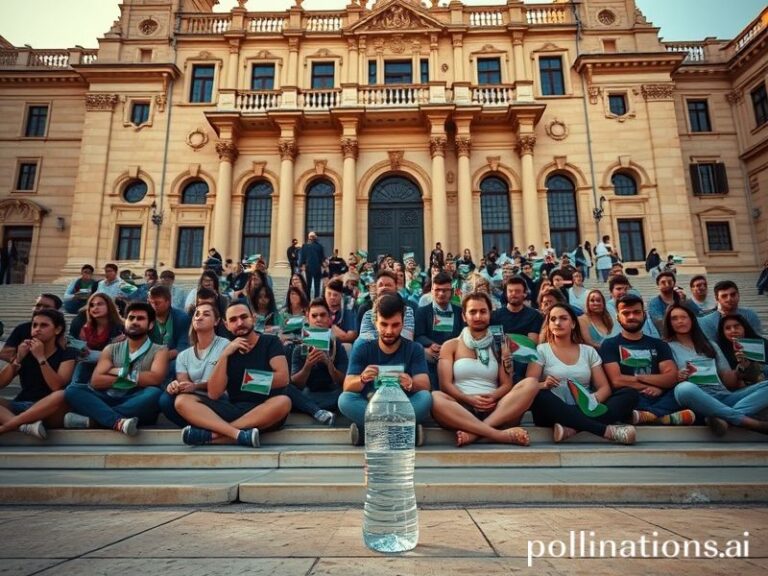 Malta Activists fast for 35 hours outside Castille in solidarity with Gaza siege