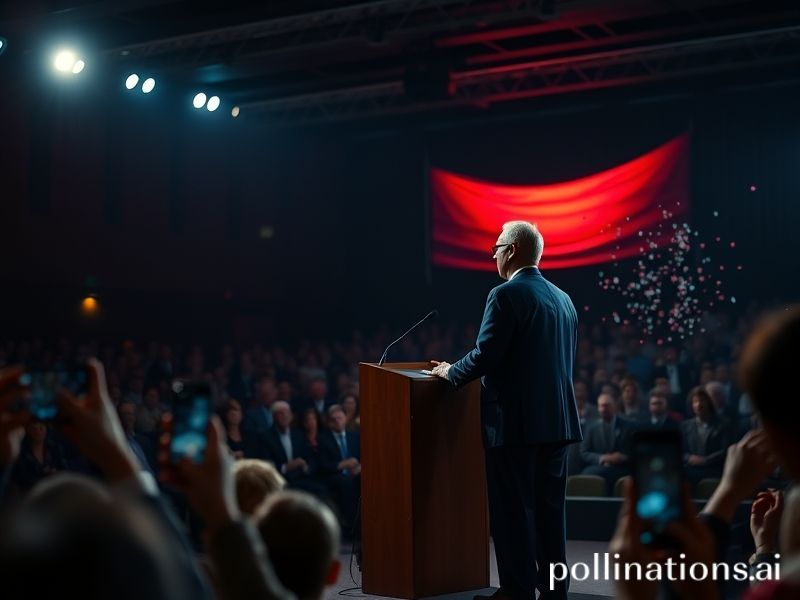 Malta Alex Borg addresses his first mass meeting as party leader