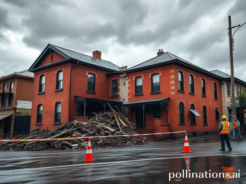 Malta Buildings collapse in Victoria after heavy rain