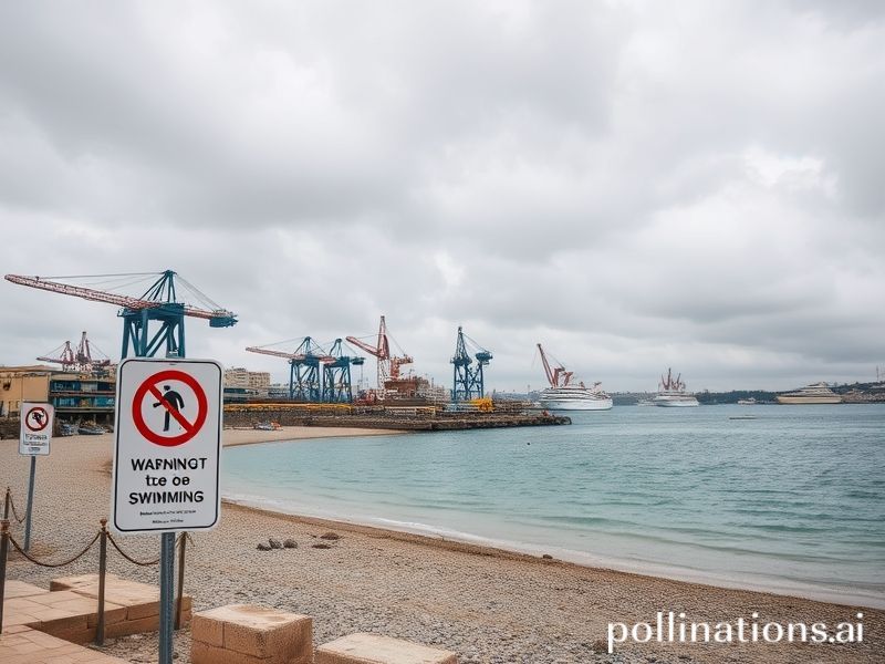 Malta Swimming 'not recommended' on Valletta's Marsamxett Harbour coast