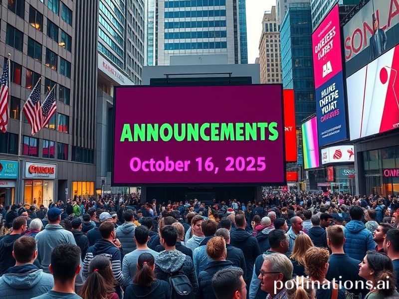 Malta Announcements – October 16, 2025