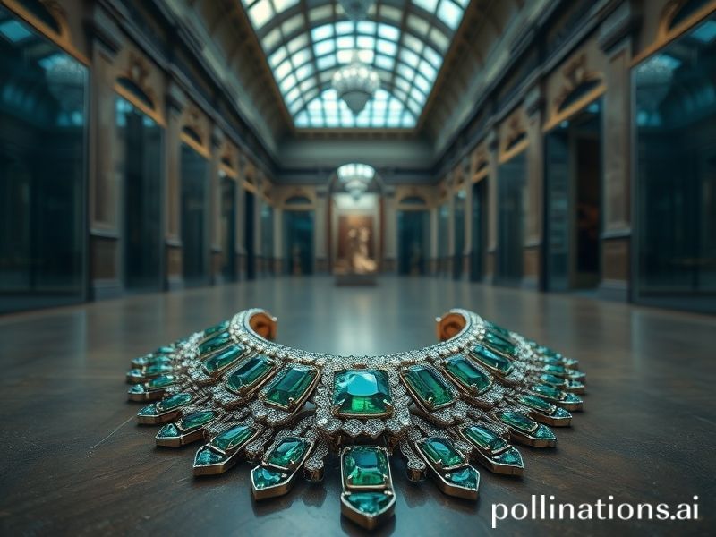 Malta Emerald-and-diamond Napoleon necklace among jewellery stolen from the Louvre