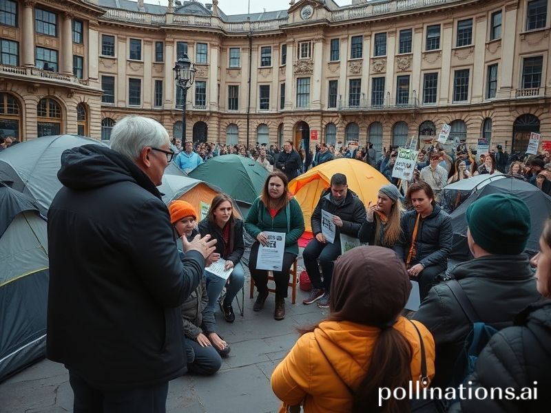 Malta PM meets planning protesters camped outside parliament