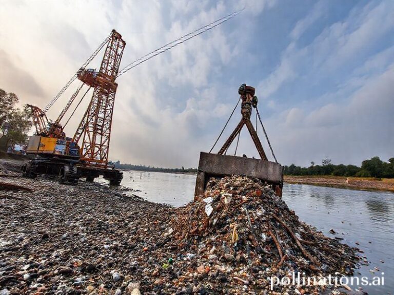 Malta Żebbuġ council deploys crane to clean Wied San Anton of waste