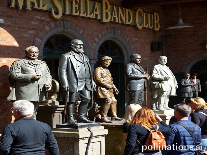 Malta Statues on display at La Stella Band Club in Victoria