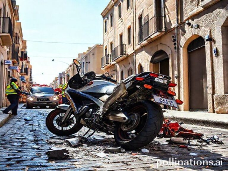 Malta Motorcyclist crashes into Transport Malta motorbike in St Paul's Bay