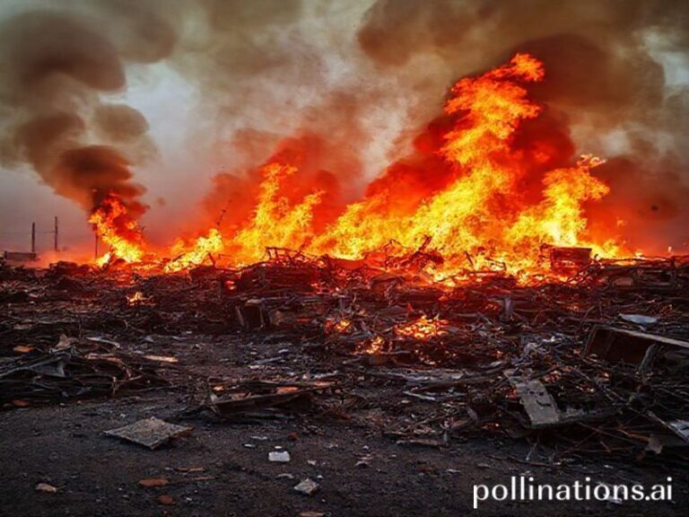 Malta Fire breaks out at scrapyard off Tal-Barrani Road
