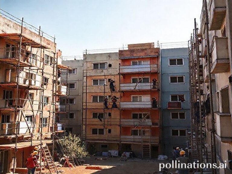 Malta San Ġwann social housing blocks being refurbished