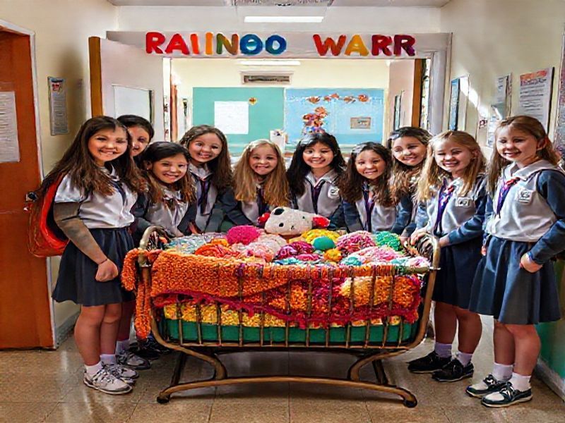 Malta Kerċem students’ crib takes hope to Rainbow Ward young patients