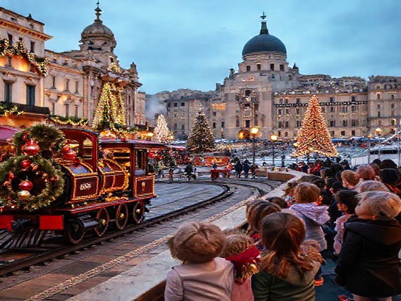 Malta The Valletta Waterfront Christmas Express
