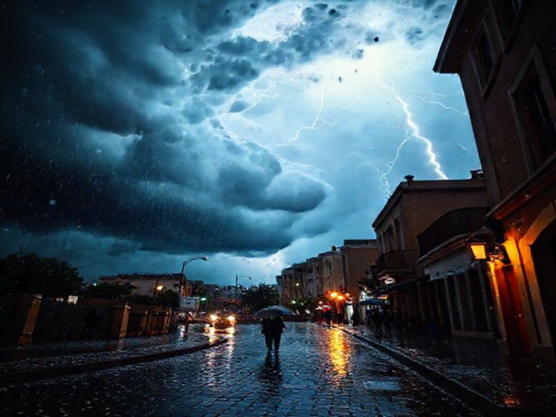 Malta Heavy thunderstorms, hail hit Malta as Met Office issues orange warning