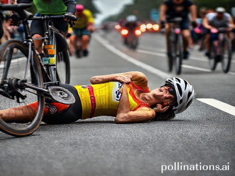 Malta Triathlete breaks collarbone after double speed bump catapults her off bike