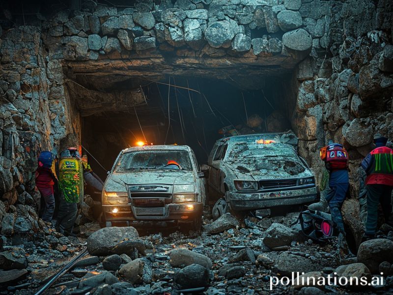 Malta Msida subway blocked by fallen stones after car crashes into wall