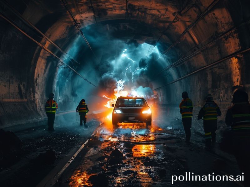 Malta Car catches fire in northbound Sta Venera tunnel