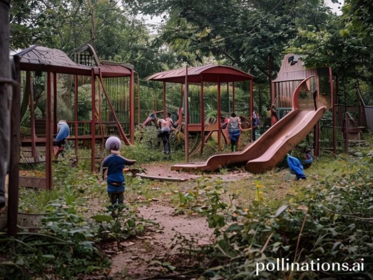 Malta Families slam rusting apparatus and broken metal at Salina playground