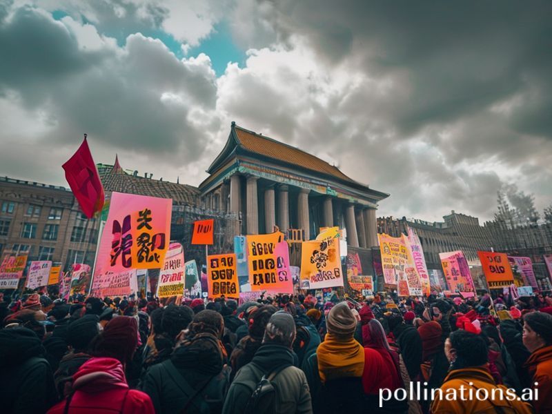 Malta Hundreds in London protest against Beijing 'mega embassy'