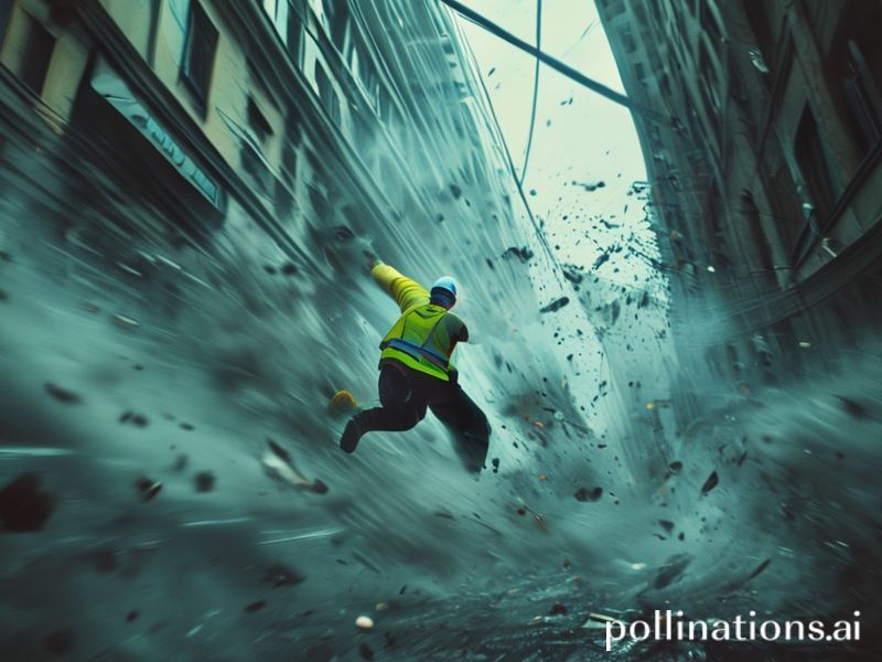 Malta Dramatic CCTV footage reveals worker's Storm Harry near-miss