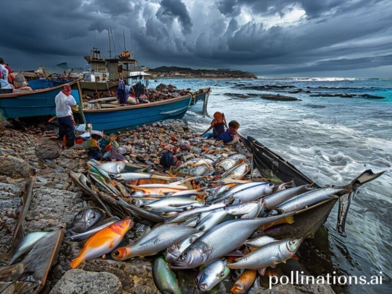 Malta Fishers descend on Marsascala as Storm Harry sends bucket loads of fish to shore