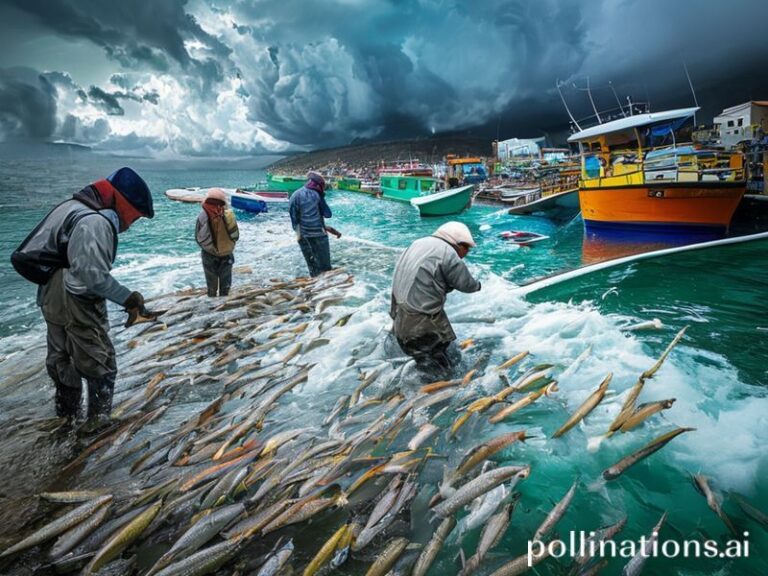 Malta Fishers descend on Marsascala as storm frees bucket-loads of fish from farms