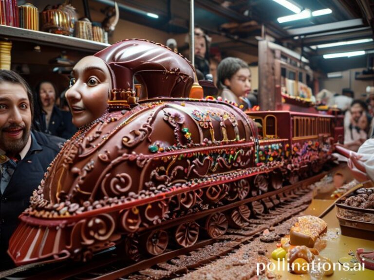 Malta Malta’s king of chocolate breaks his third world record, with a giant train