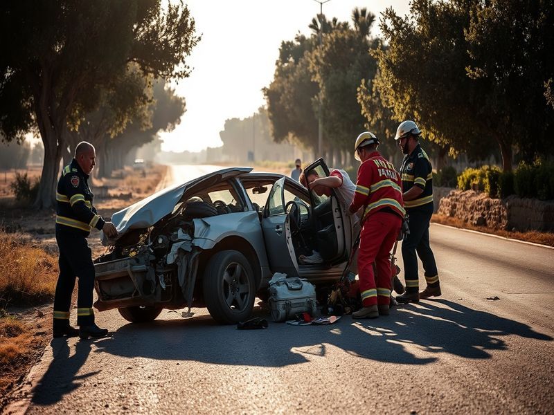 Malta Driver grievously injured in Tal-Barrani crash