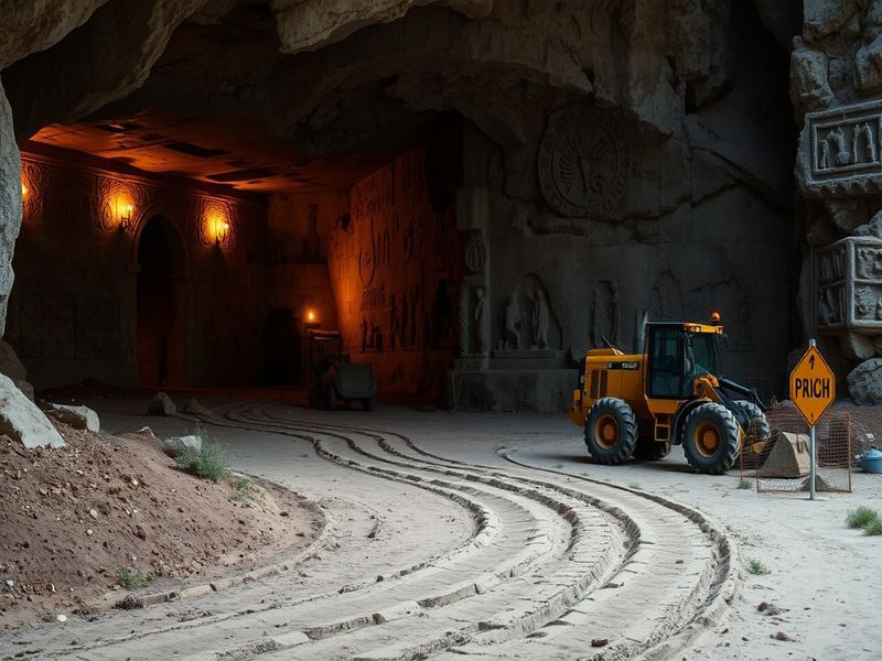 Malta Ancient catacombs and cart ruts at centre of Salina development row