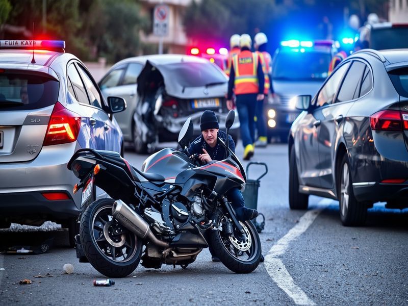 Malta Motorcyclist hurt in Żejtun three-vehicle crash