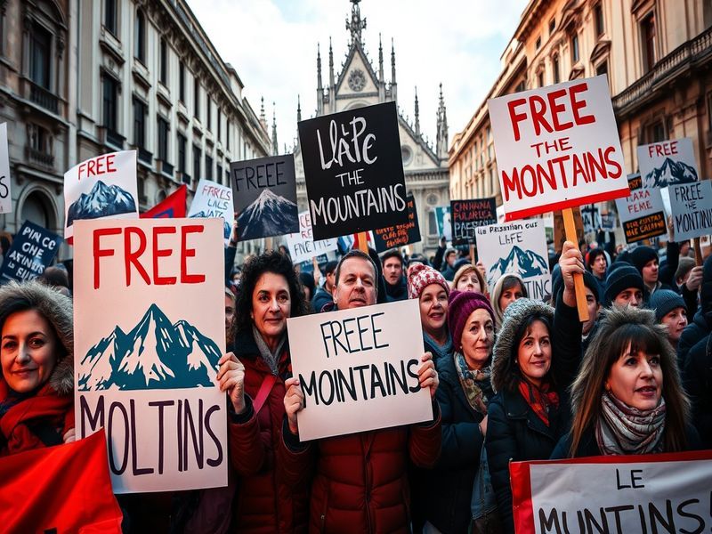Malta 'Free the mountains!': Clashes at Milan protest over Winter Olympics
