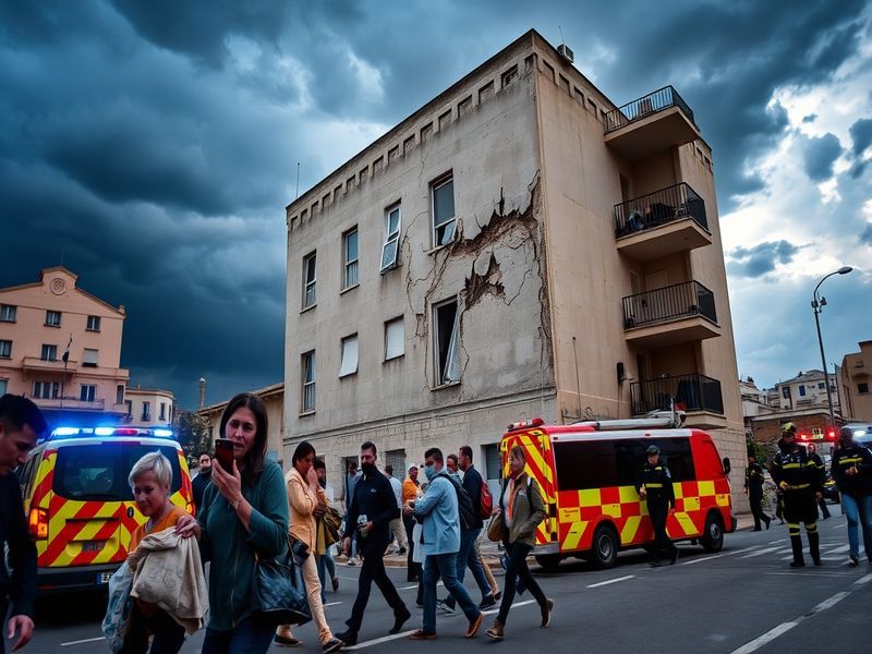 Malta Precautionary evacuation in Sta Venera after cracks develop in building