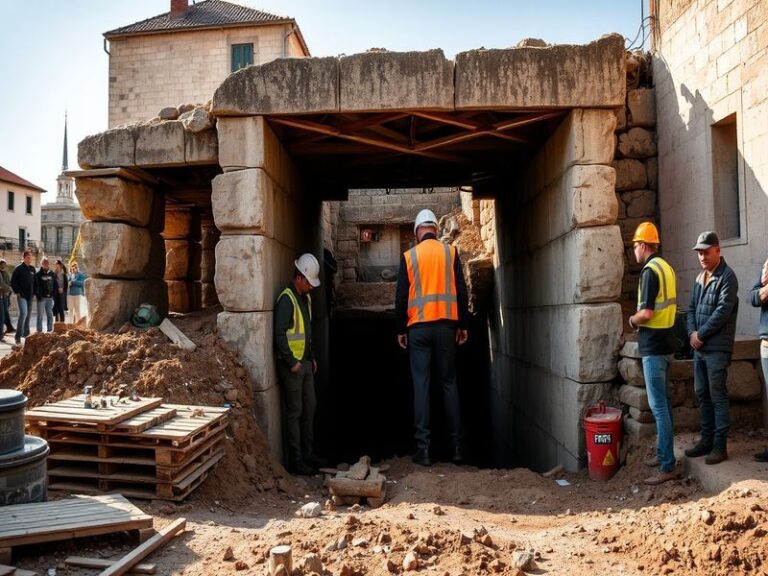 Malta World War II shelter uncovered during road works in Żejtun