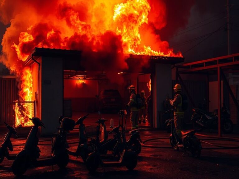 Malta Valley Road closed as fire breaks out in garage containing electric scooters