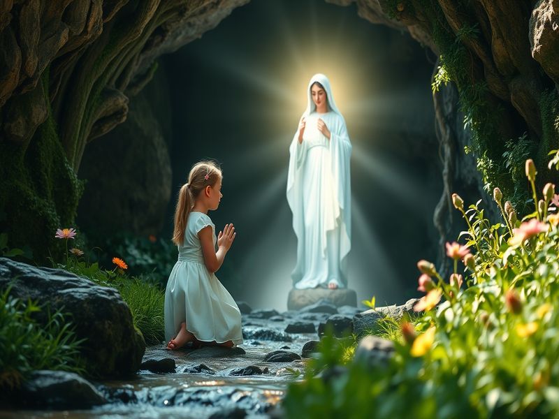 Malta The Virgin Mary’s first apparition at Lourdes commemorated