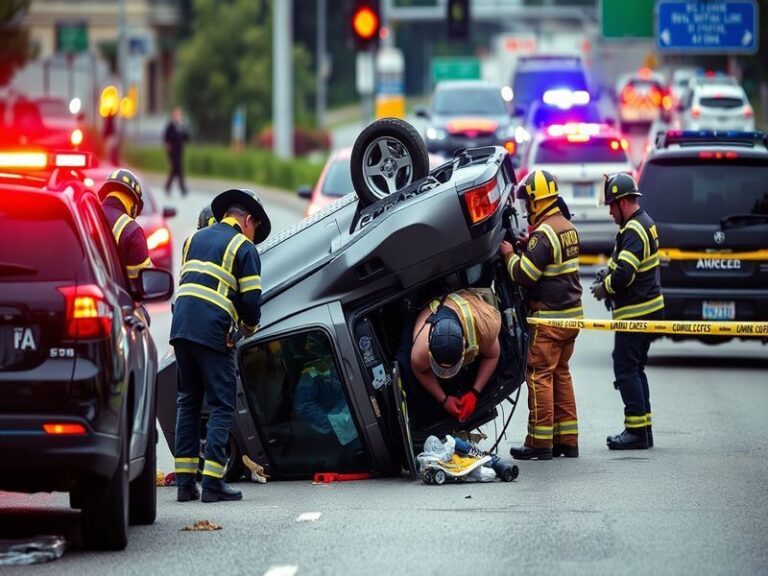 Malta Car overturns on Central Link, woman seriously injured