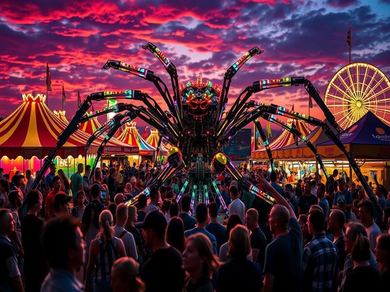 Malta Spider-like contraption created by students wows Carnival crowds