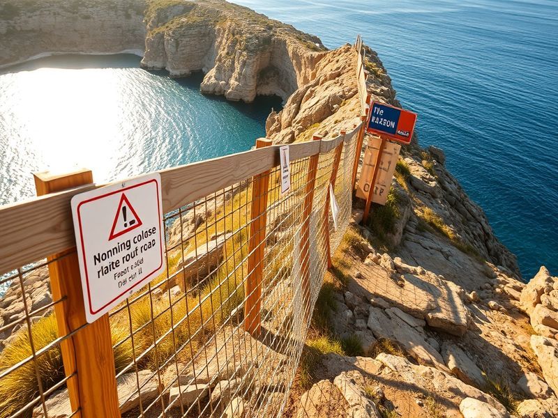 Malta Fence installed at Fomm ir-Riħ to block dangerous route to bay