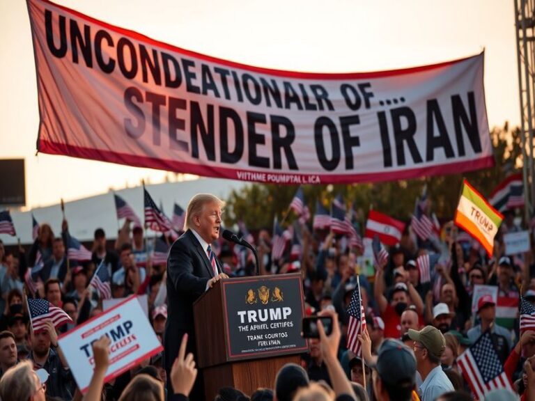 Malta Only 'unconditional surrender' of Iran will end war - Trump