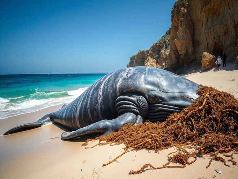 Malta Dead whale washes ashore on Comino