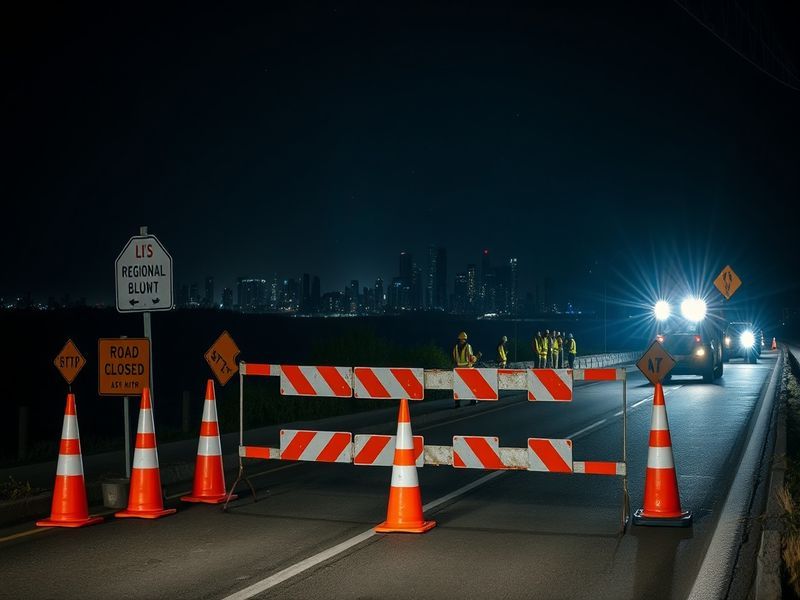 Malta Regional Road sliproad to be closed for night works