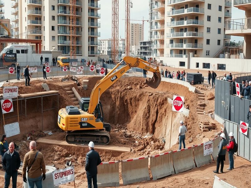 Malta Excavation at Sliema hotel development, in defiance of stop works notice