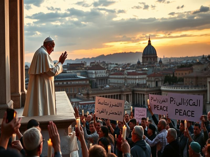 Malta Pope renews appeal for peace in Middle East