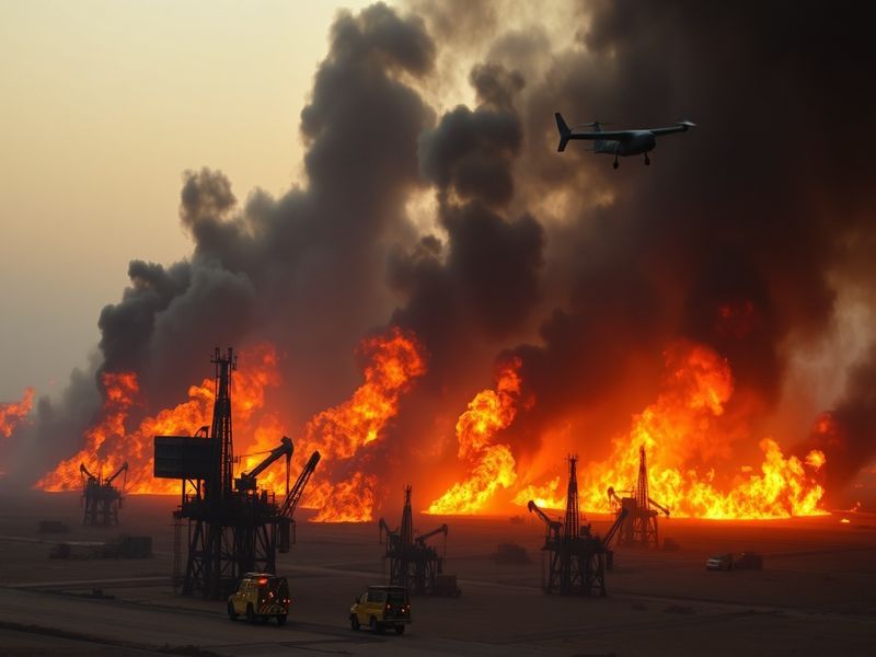 Malta Drone strike causes fire at a major UAE oil field